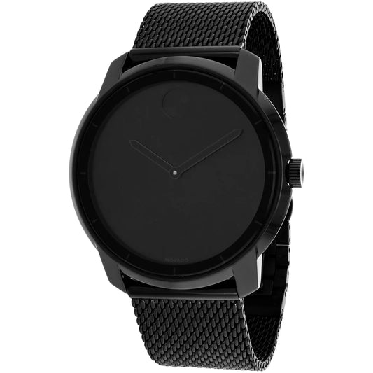 Men'S Bold Black Dial Watch - 3600261