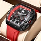 LIGE Fashion Sport Skull Watches Men Top Brand Luxury Chronograph Quartz Man Watch Waterproof Wrist Watch Men Relogios Masculino