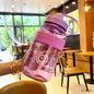 Bottled Water Bottled 2000Ml Plastic Gourd Straw Water Bottles 1000ML My Sports Protein Shaker Student Fitness Portable Bottle