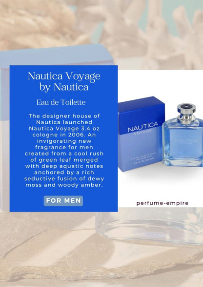 NAUTICA VOYAGE 3.4 Oz EDT Cologne Spray for Men New in Box