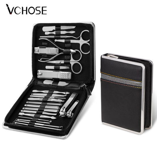 Manicure Set Pedicure Kit Professional Nail Clippers, Stainless Steel Nail Care Kit Pedicure Set for Women Men