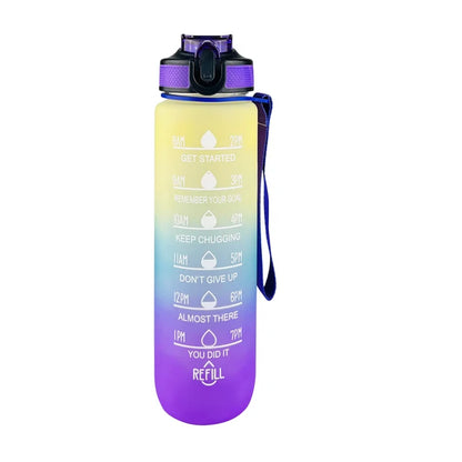 1000Ml Water Bottles Smart Sport Bottle 1L for Travel Fittness Plastic Drink Bottle for Water Cups Kettle with Straw Drinkwarer