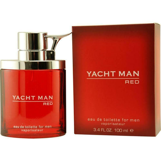 YACHT MAN RED by Myrurgia 3.3 / 3.4 Oz EDT Cologne for Men New in Box