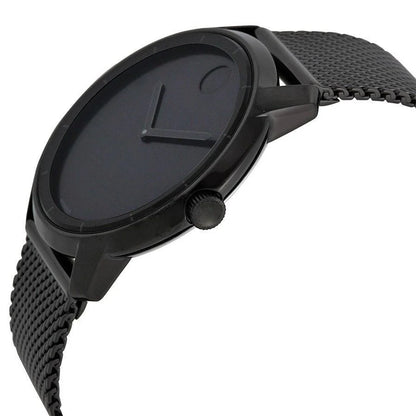 Men'S Bold Black Dial Watch - 3600261