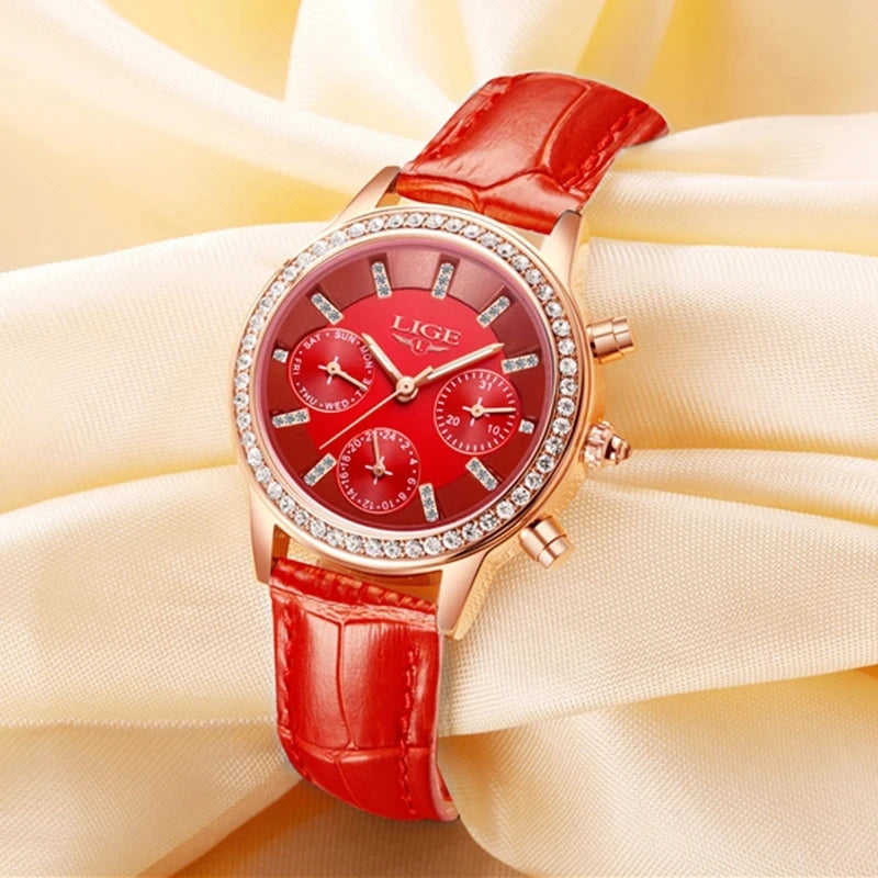 Women'S Watches Luxury Brand Watch Bracelet Waterproof Diamond Ladies Wrist Watches for Women Quartz Clock Relogio Feminino