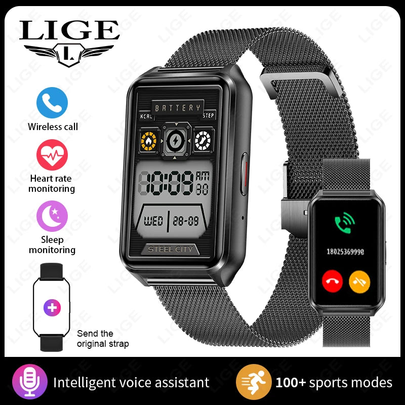 Luxury Smart Watch Women Bluetooth Connected Phone Music Fitness Sports Bracelet Sleep Monitor 1.57" Man Smartwatch Women