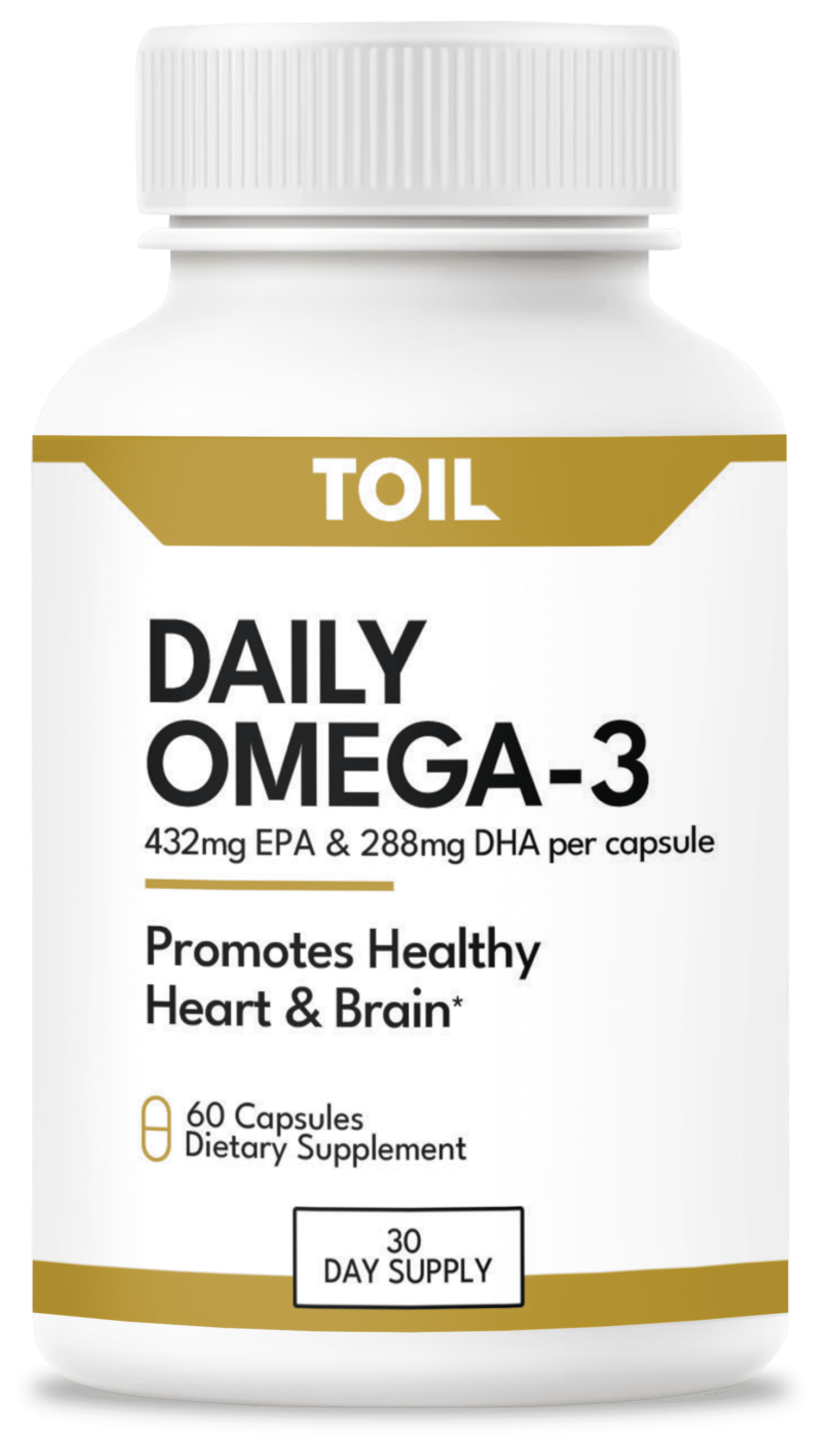 Daily Omega EPA & DHA - Super Omega-3 Dietary Supplement, Cardioprotective, Neuroprotective, from , a Veteran Owned Company