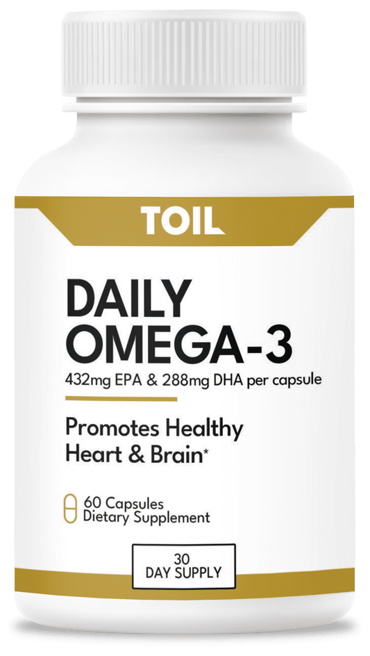 Daily Omega EPA & DHA - Super Omega-3 Dietary Supplement, Cardioprotective, Neuroprotective, from , a Veteran Owned Company