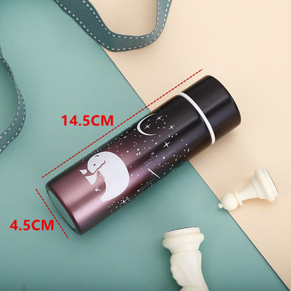 150Ml Stainless Steel Thermos Water Bottle Mini Portable Polar Bear Small Coffee Vacuum Insulation Flask Thermos Mugs