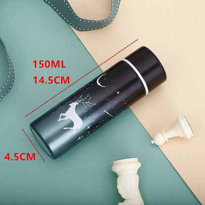 150Ml Stainless Steel Thermos Water Bottle Mini Portable Polar Bear Small Coffee Vacuum Insulation Flask Thermos Mugs