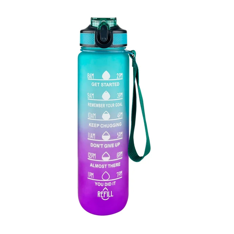 1000Ml Water Bottles Smart Sport Bottle 1L for Travel Fittness Plastic Drink Bottle for Water Cups Kettle with Straw Drinkwarer