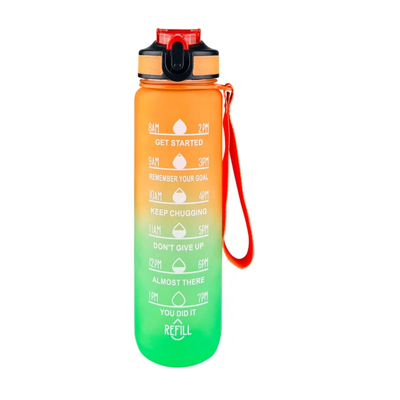 1000Ml Water Bottles Smart Sport Bottle 1L for Travel Fittness Plastic Drink Bottle for Water Cups Kettle with Straw Drinkwarer