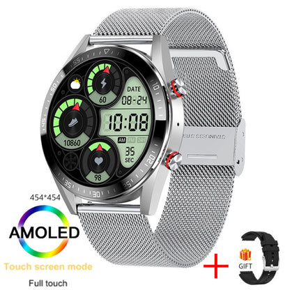 2021 New 454*454 Screen Smart Watch Always Display The Time Bluetooth Call Local Music Smartwatch For Men Android TWS Earphones