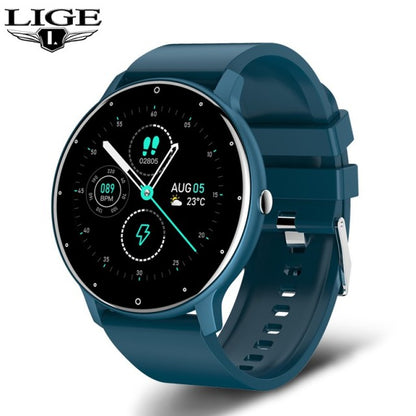 LIGE 2022 Fashion Smart Watch Fitness Bracelet Heart Rate Blood Pressure Monitoring Sports Tracker Smartwatch