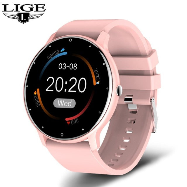 LIGE 2022 Fashion Smart Watch Fitness Bracelet Heart Rate Blood Pressure Monitoring Sports Tracker Smartwatch