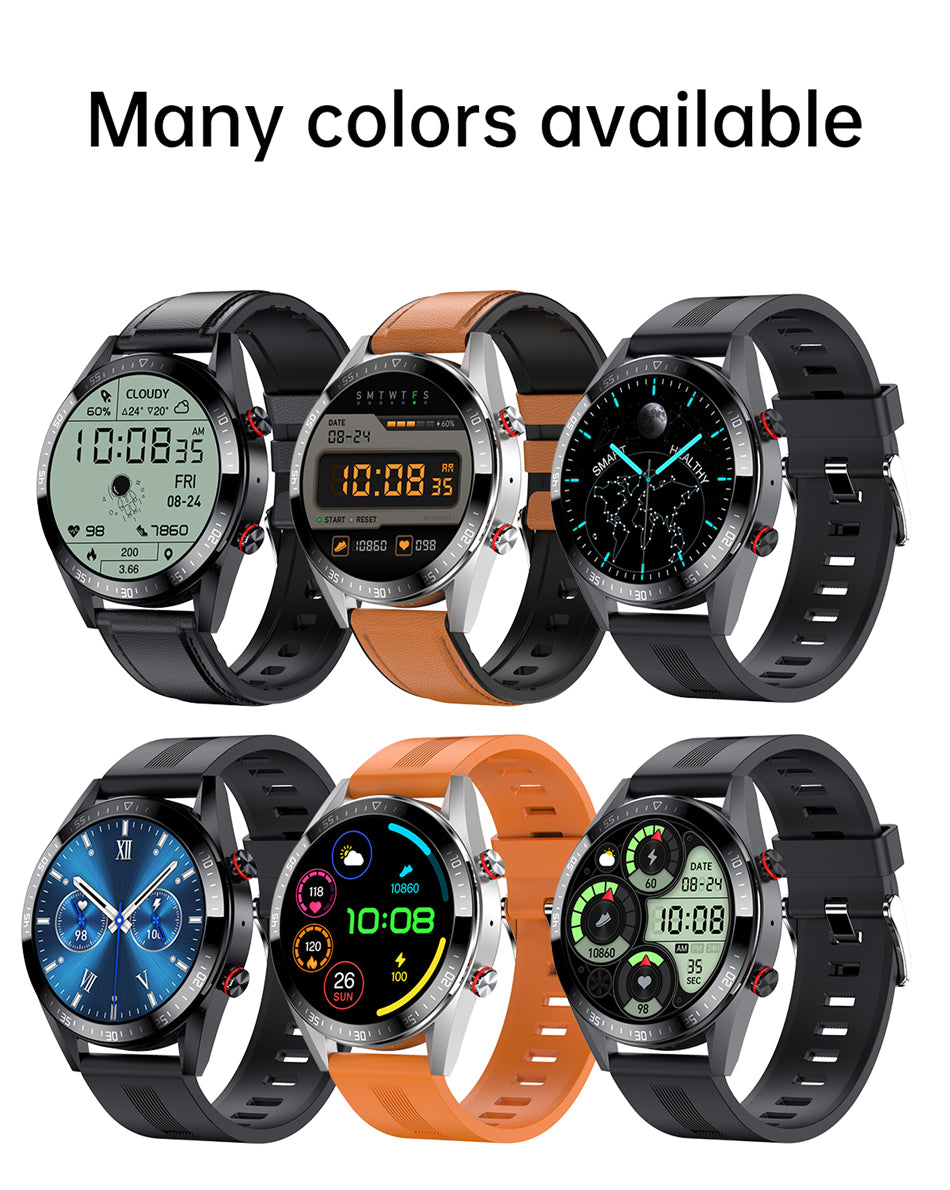 2021 New 454*454 Screen Smart Watch Always Display The Time Bluetooth Call Local Music Smartwatch For Men Android TWS Earphones